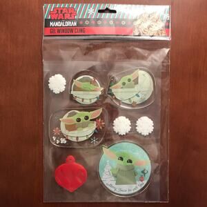 3/$20 Star Wars The Mandalorian New In Package Christmas Gel Window Clings Decor